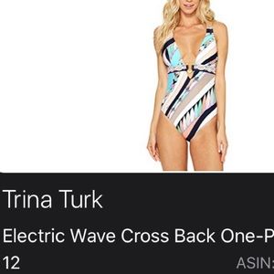Trina Turk electric wave one piece swimsuit
